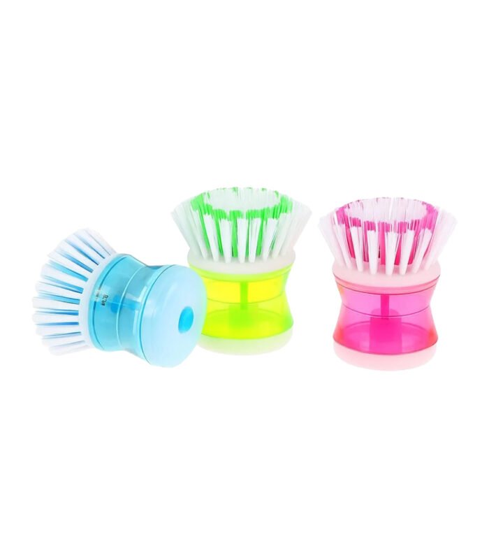 sink brush with dispenser
